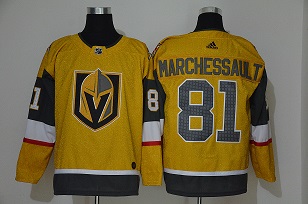 Vegas Golden Knights #81 Jonathan Marchessault Men Adidas Gold 2021 NHL Jersey->more nhl jerseys->NHL Jersey
